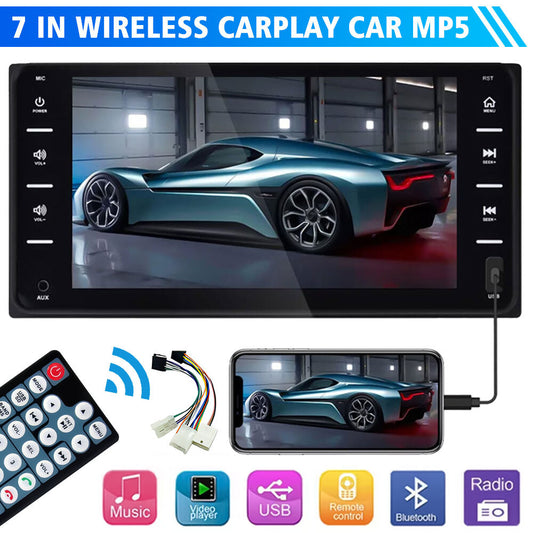 KEPEAK Car Stereo Double Din Bluetooth Car Radio 7 Inch MP5 Player HD Touch Screen FM Radio