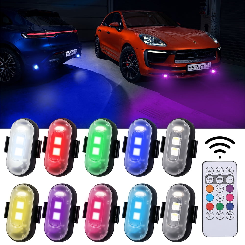 10Pcs Tire Valve Cap Lights,KEPEAK LED Bike Wheel Lights,RGB Color-Changing,USB Charge,for Car Bike Motorcycle Accessories