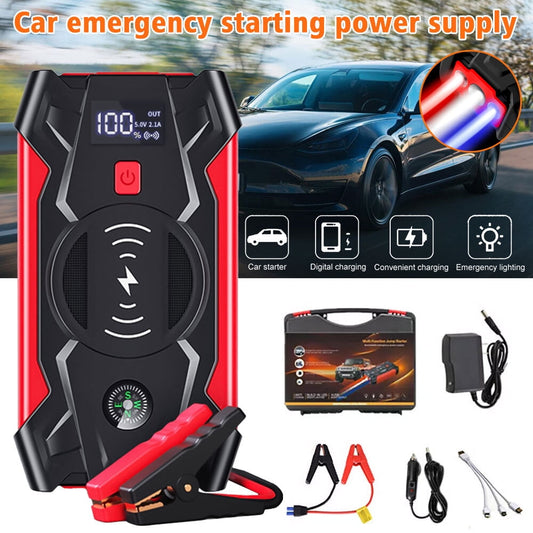 KEPEAK 1200A Peak 20000mAh Jump Starter with 10W Wireless Charger, 12V Jump Box Car Battery Jumper with 4 LED Modes, Fast Charge 3.0