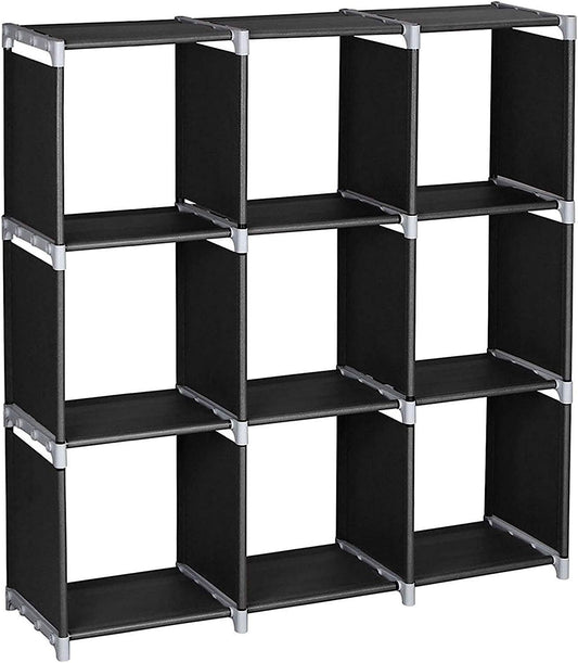 Cube Storage, 9 Cube Bookshelf Organizer and Storage,Multi-Use DIY Storage Cube Shelf for Books, Toys, Clothes, Tools