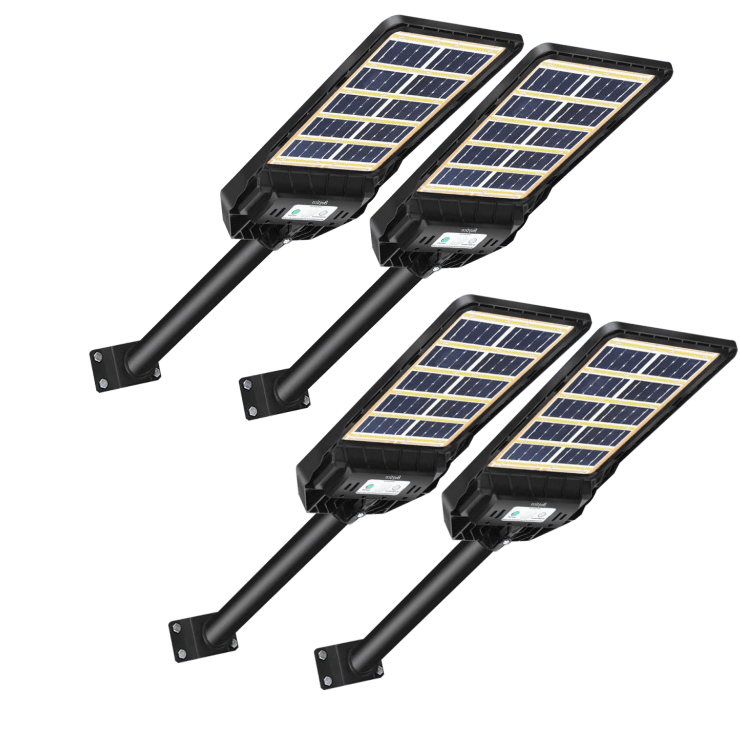 Solar Street Light 100W,Waterproof Dusk to Dawn Outdoor Lighting for Yard Garage Garden