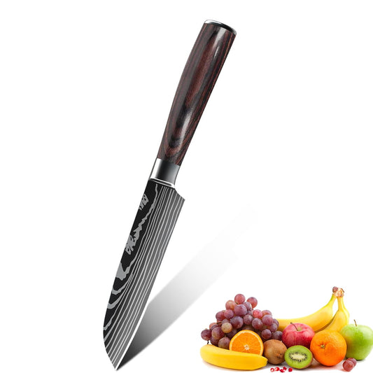 Stainless Steel Chef's Knife,Knife to Frozen Food,Nutriblade Knives for Preparing Fruit, Vegetables,Bread