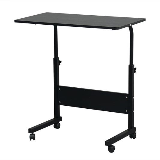 Kepeak Standing Desk Adjustable Height, Portable Laptop Desk, Bedside Table, Work Rolling Desk,31.5"W