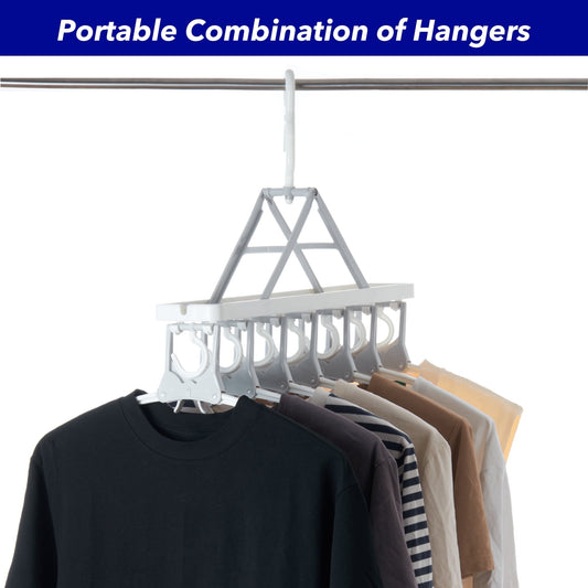 Clothes Hangers,Space Saver Magic Hangers,Multi Layers Wardrobe Clothes Rack,Blouse Hanger Closet Storage Organizer