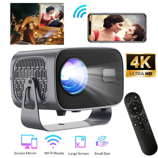 Mini Projector,Kepeak 4K Projector with 360¡ã Freestyle Gimbal, Android TV 11,Android Smart LED Projector with 5G WiFi Electric Focus