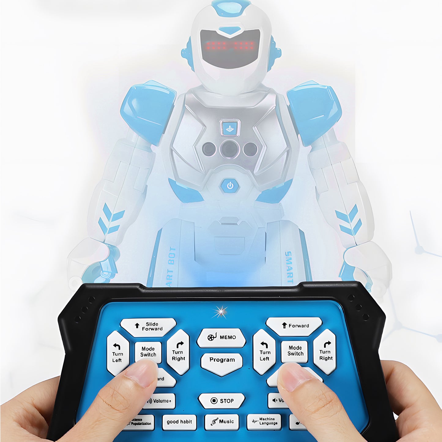 Smart RC Robot Toy Talking Dancing Gesture Sensing Programmable Robots for Kids