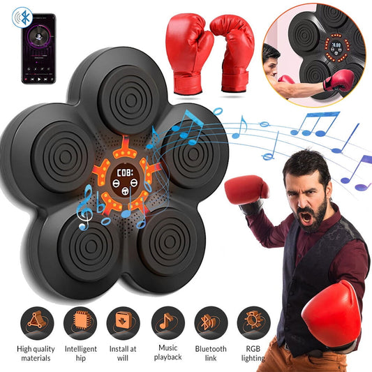 Music Boxing Machine,Kepeak Smart Bluetooth Boxing Machine Wall Mounted, Boxing Training Punching Equipment, Home Workout Boxing Target Machine,Suitable for Adults