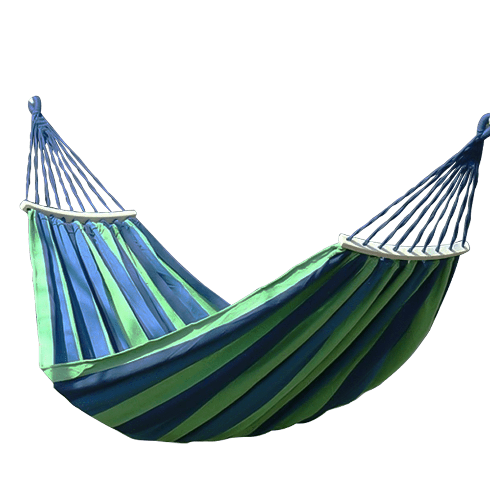 102" x 59" Camping Hammock, Kepeak Hammocks Thickened Durable Canvas Fabric with 450lb Load Capacity, Knot Tree Straps for Travel, Beach, Backyard,Blue