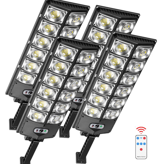 504LED Solar Street Lights Outdoor,Kepeak 270¡« Wide Angle Commercial Solar Powered Parking Lot Light