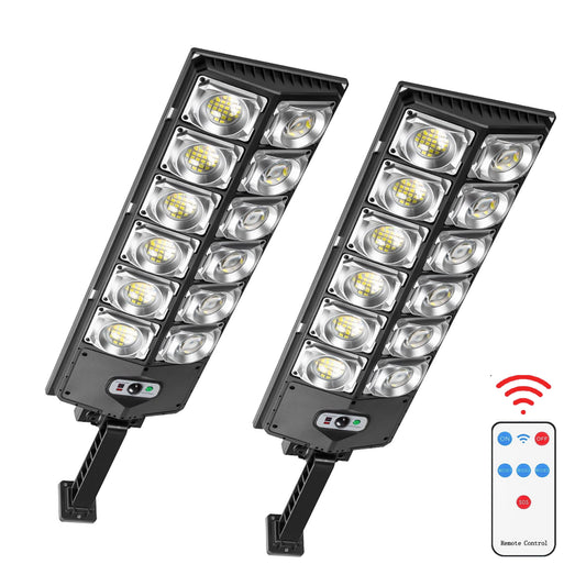 504LED Solar Street Lights Outdoor,Kepeak 270¡« Wide Angle Commercial Solar Powered Parking lot Light