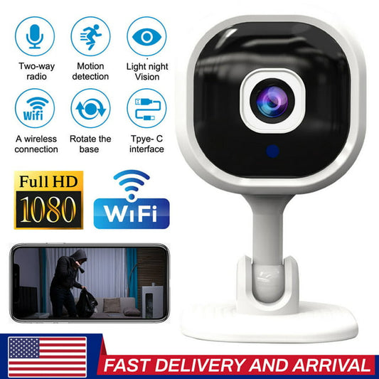 HD 1080p Smart Home Camera, WiFi Camera,Indoor IP Security Surveillance System, Night Vision