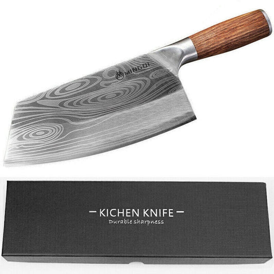 Kepeak 8 inch Meat Cleaver Knife , Stainless Steels Vegetable and Butcher Knife