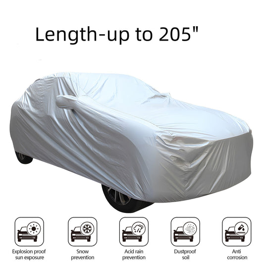 KEPEAK Waterproof All Weather SUV Car Cover, Fits 191-205 Inches, Snowproof, UV Protection, Windproof Outdoor Full Car Cover