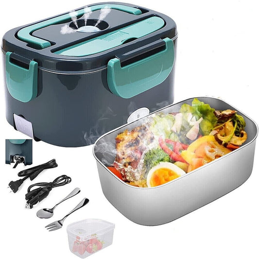 Electric Lunch Box 40W, Portable Food Heated Lunch Box for Car Adults Work Travel, Leak Proof