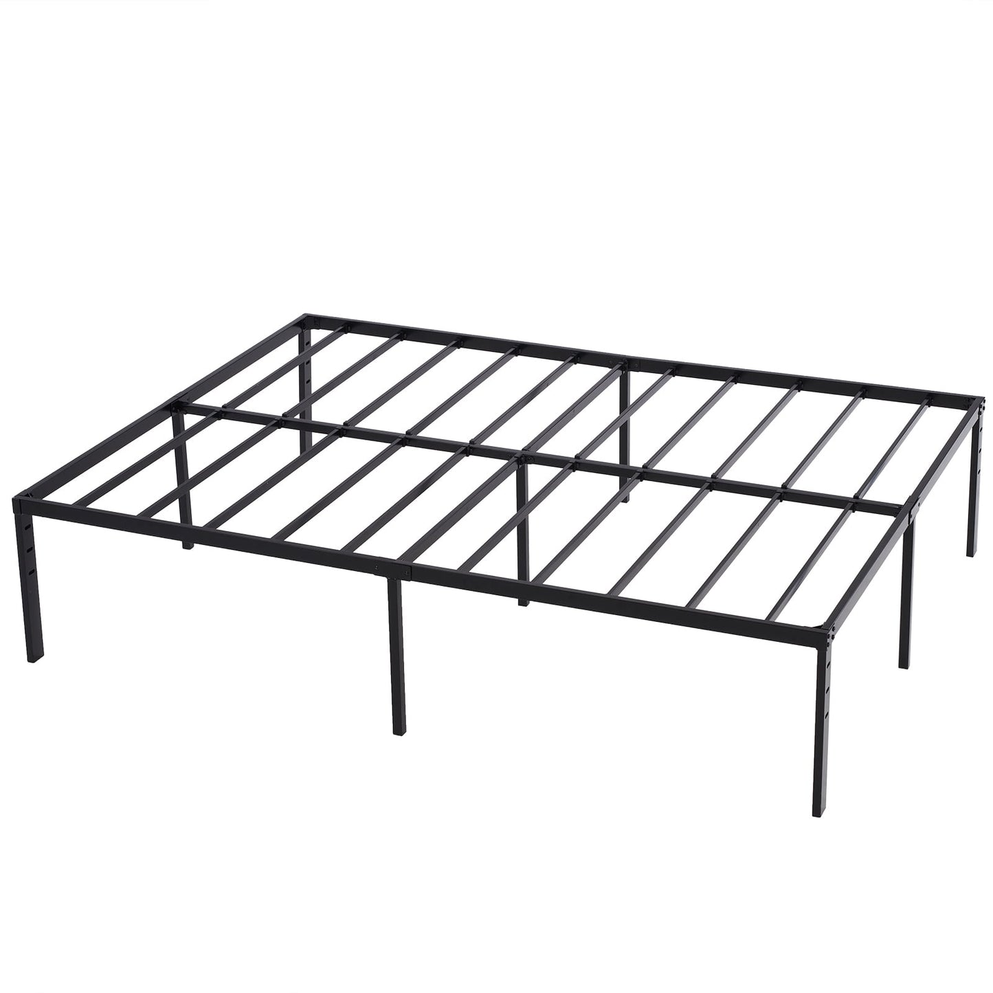 Kepeak Queen Bed Frame, 18 inch Tall Metal Platform Bed Frame, Noise Free Narrow Bed Frames