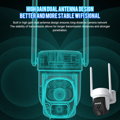 Camara De Seguridad Solar Inalambricas Para Exterior Con Vision Nocturna y Audio