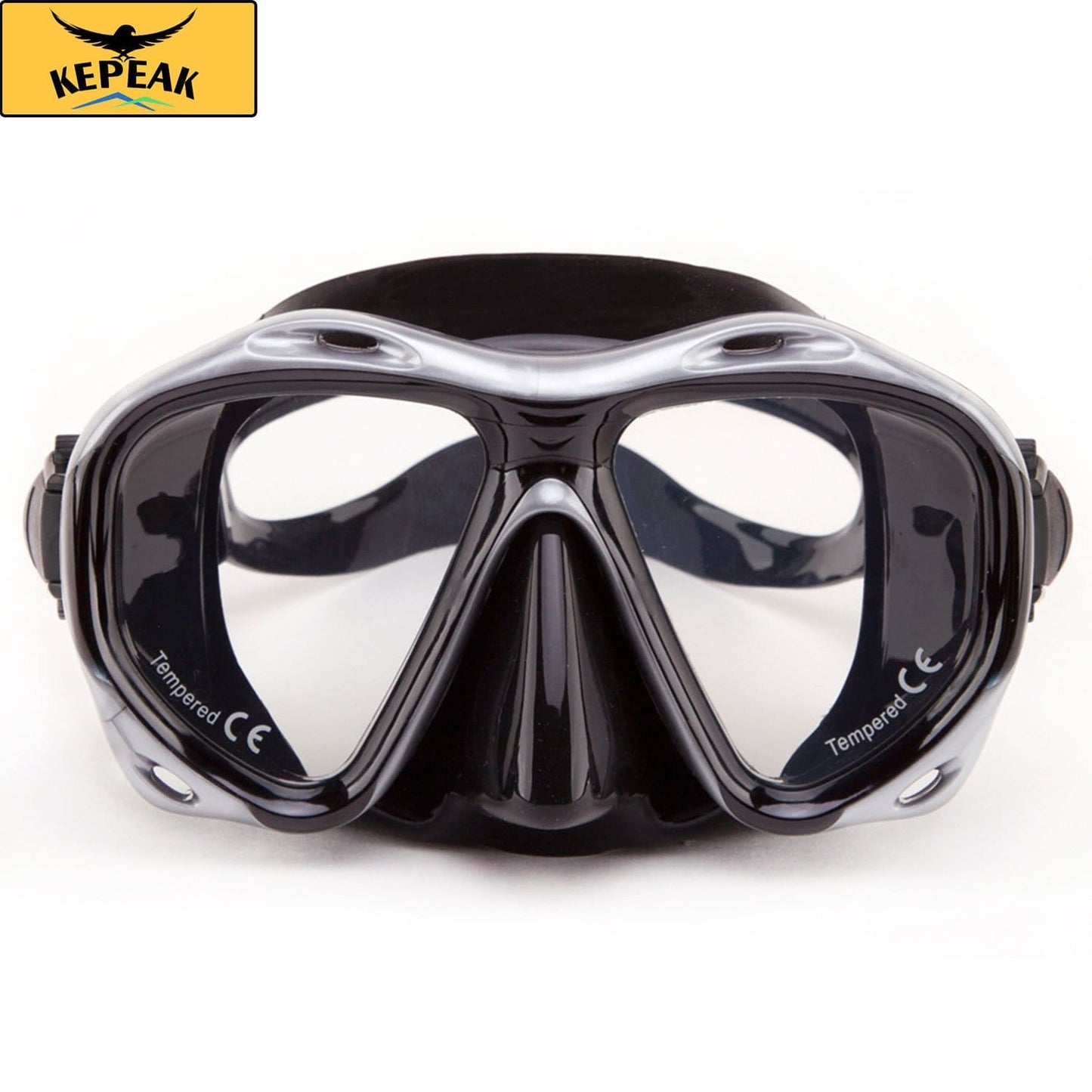 Kepeak Non-fog Snorkeling Diving Tempered Glass Mask Goggles - KEPEAK-Pro