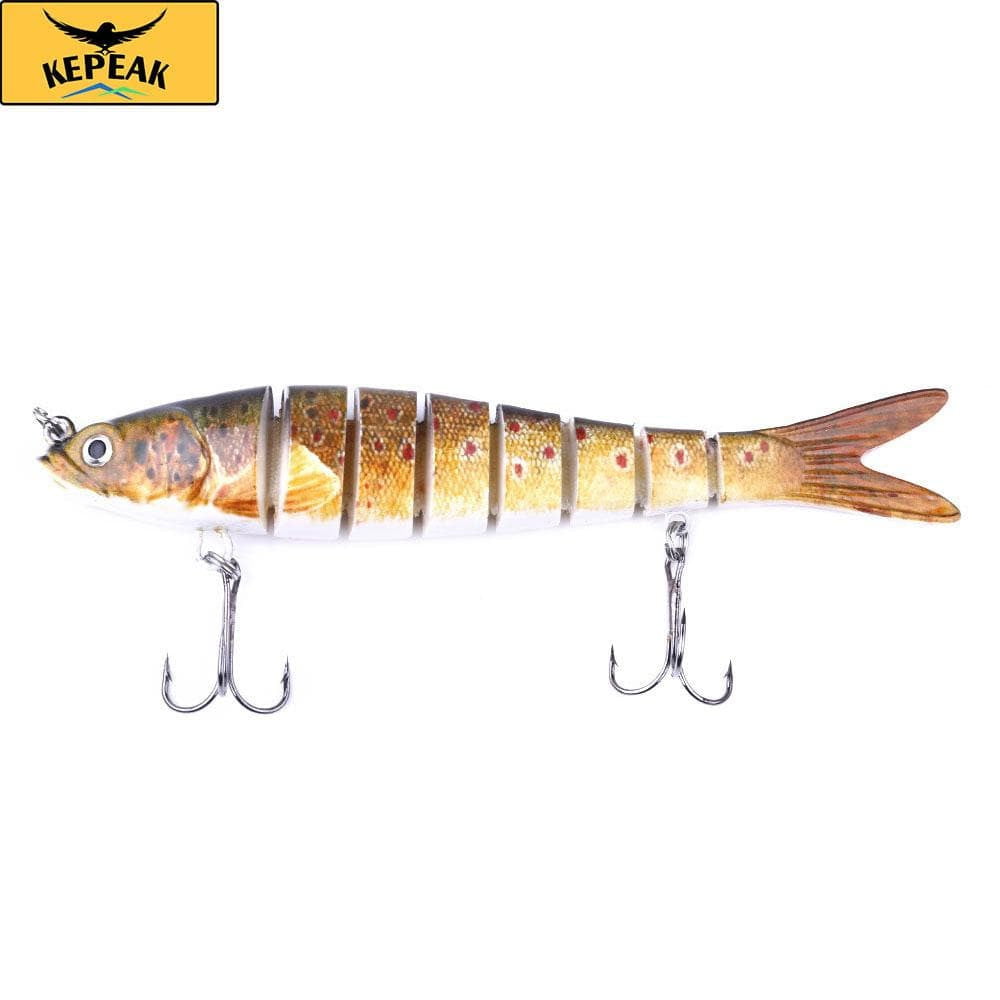 5PC 13.7 cm 27 g Sinker Shaker 8-segment Bait, Bass Isca Crankbait Fishing Tackle - KEPEAK-Pro