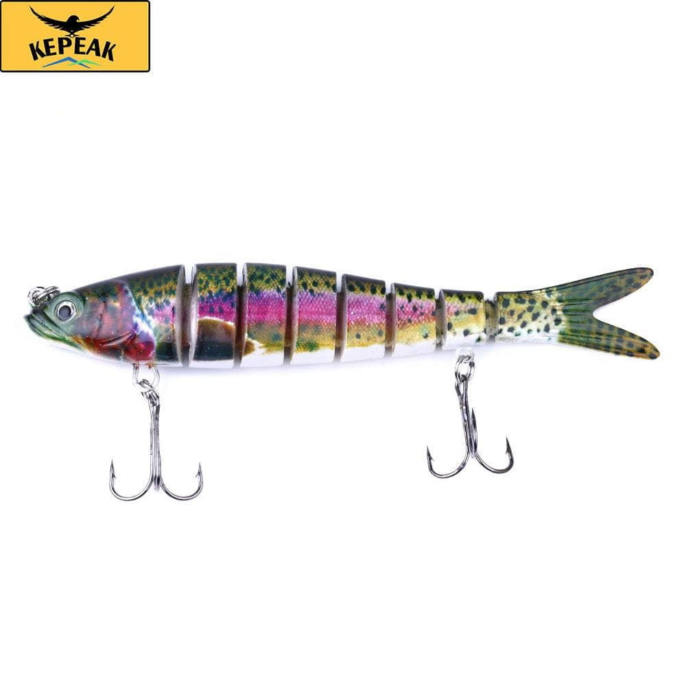 5PC 13.7 cm 27 g Sinker Shaker 8-segment Bait, Bass Isca Crankbait Fishing Tackle - KEPEAK-Pro