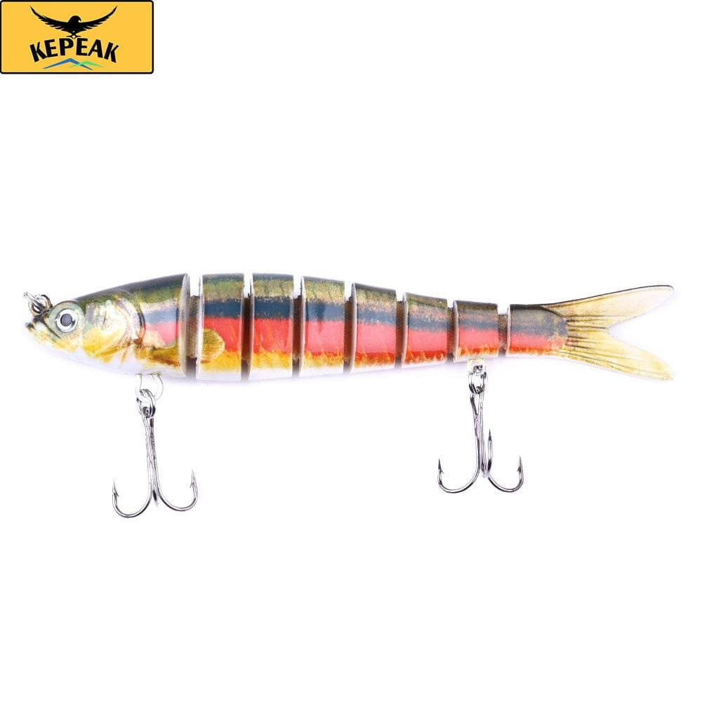 5PC 13.7 cm 27 g Sinker Shaker 8-segment Bait, Bass Isca Crankbait Fishing Tackle - KEPEAK-Pro