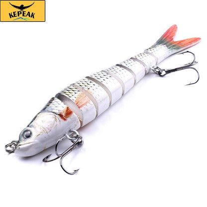 5PC 13.7 cm 27 g Sinker Shaker 8-segment Bait, Bass Isca Crankbait Fishing Tackle - KEPEAK-Pro