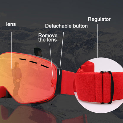 Ski Goggles Unisex Ski Glasses Double Layers UV400 Anti-Fog Big Ski Mask Glasses Skiing Snow Snowboard Goggles - KEPEAK-Pro