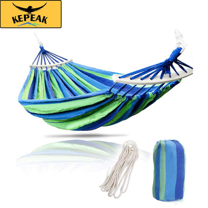 Kepeak Cotton Soft And Comfortable 475lbs Ultralight Canvas Camping Hammock - KEPEAK-Pro