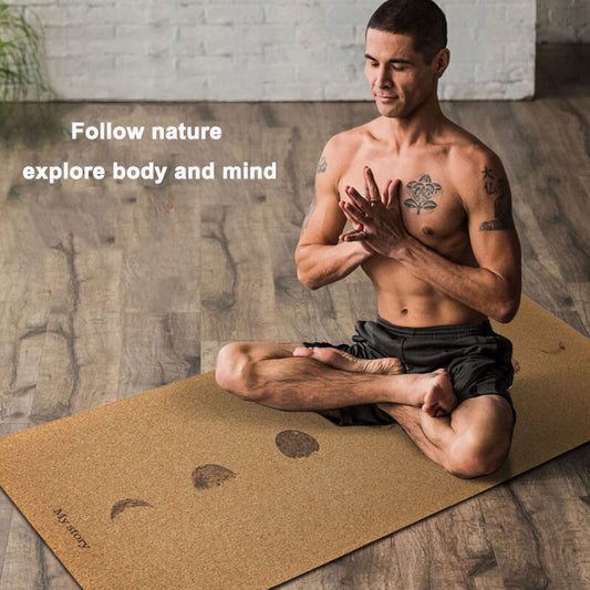 KEPEAK Cork Yoga Mat- Non-Slip Sweatproof Surface - KEPEAK-Pro