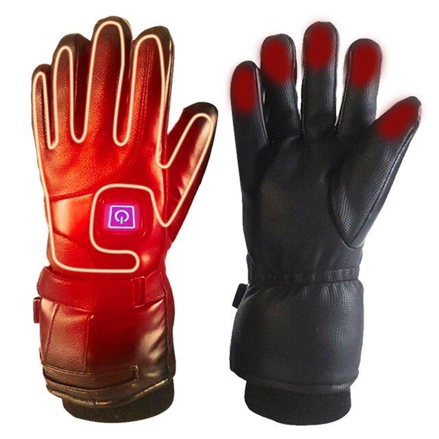 Rechargeable Electric Warm Heating Gloves Winter Sports Heated Gloves For Women Men Ski Climbing